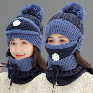 3pcs Women Winter Scarf Set